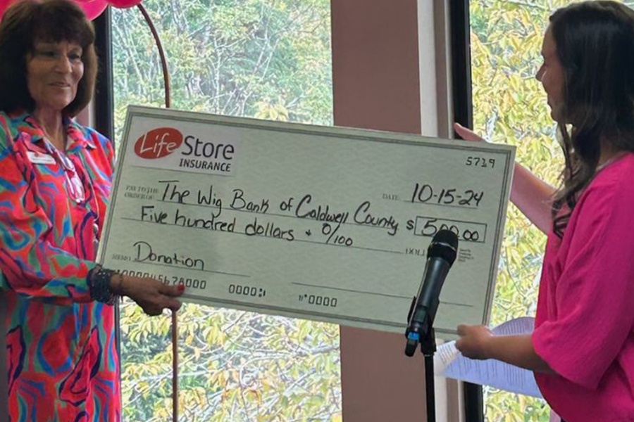 LifeStore Insurance - wig-bank-donation-for-community-invlovelment